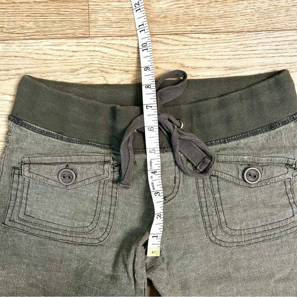 BeBop Olive Green Drawstring Bermuda Shorts | Size 1 | - Picture 7 of 9